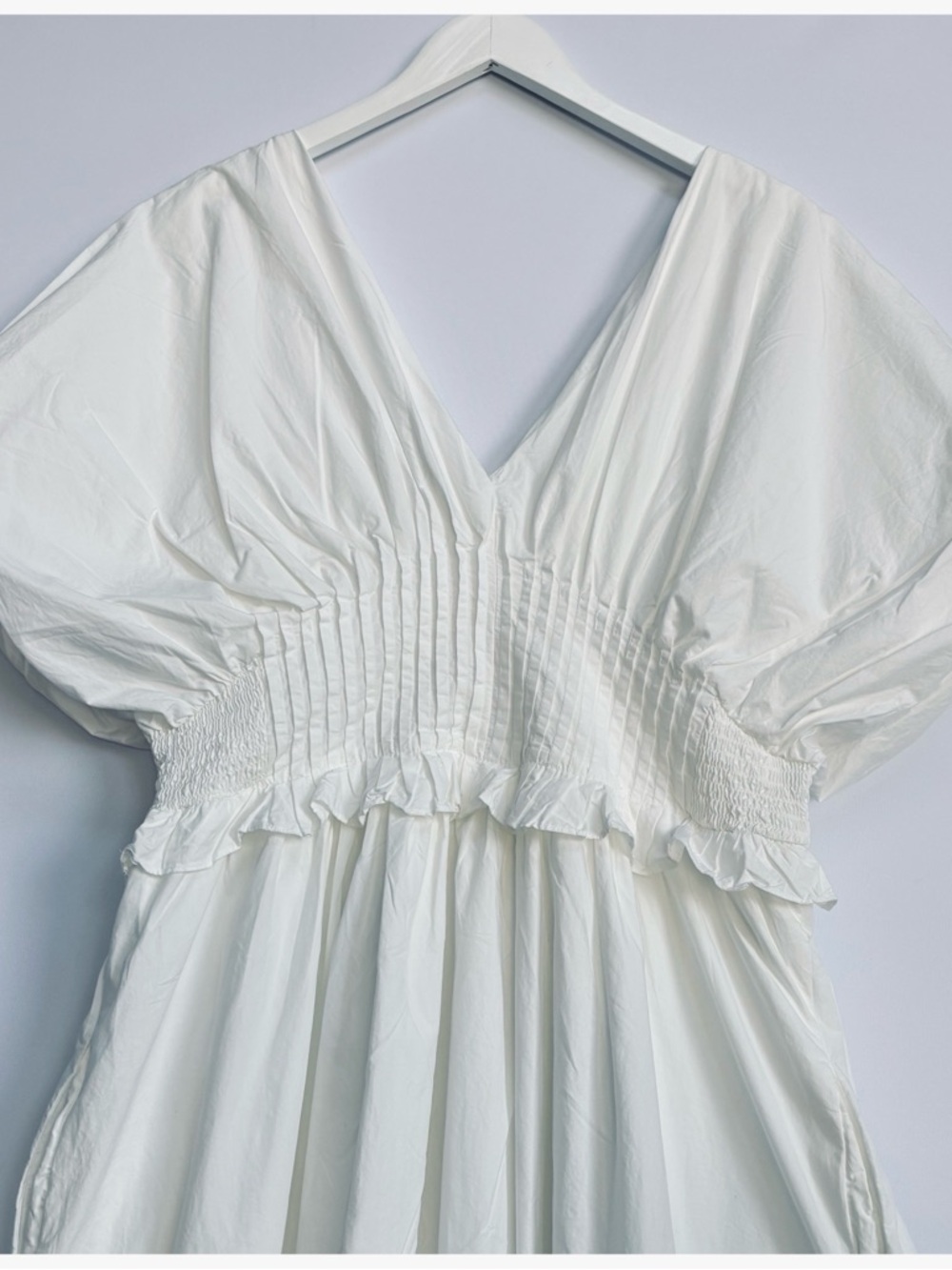 NWT Anthropologie V-Neck Zip-Front Midi Dress, L - Picture 13 of 16